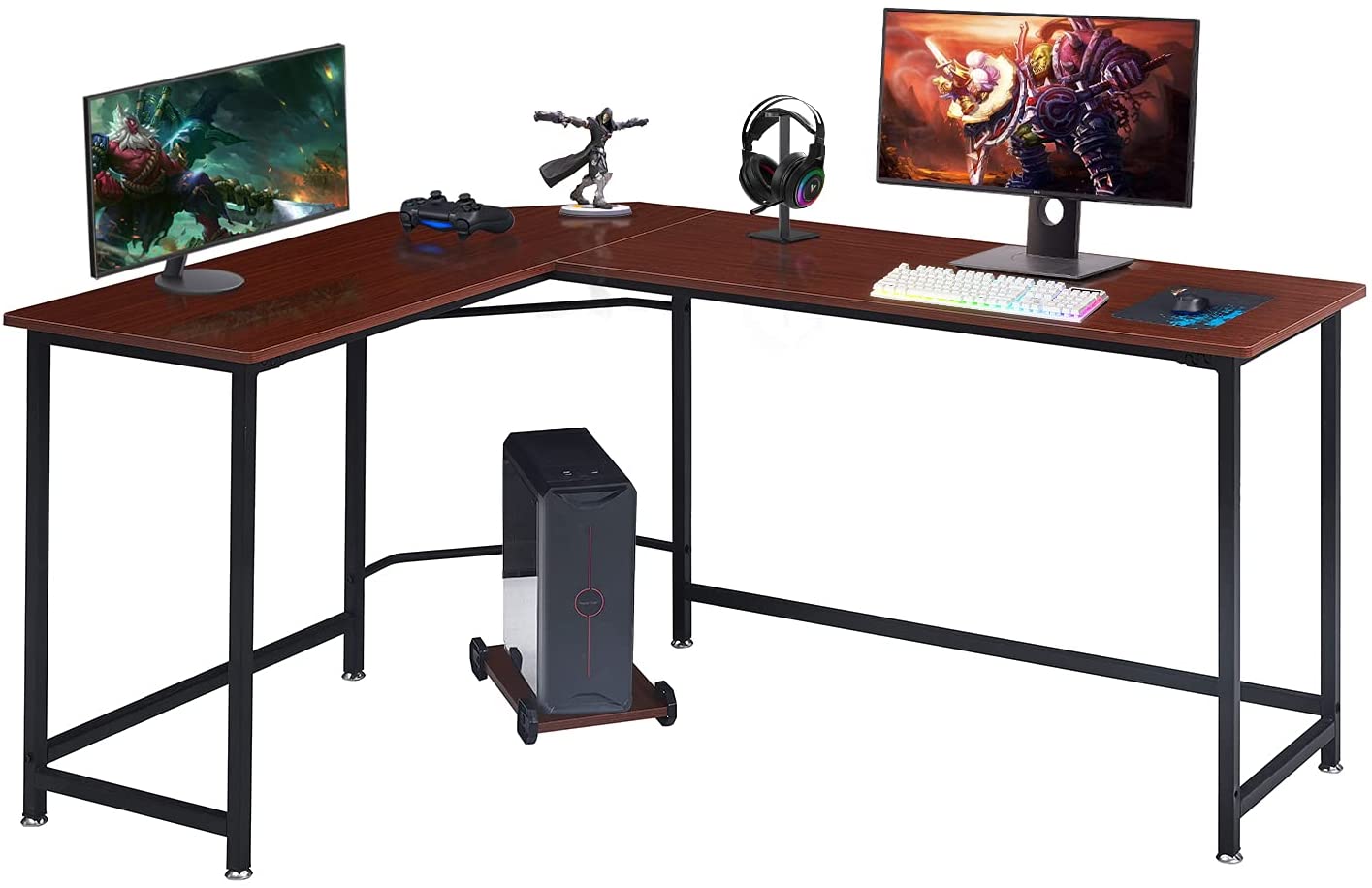 Symylife L-shaped Small Gaming Desk