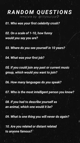 Random Questions Snapchat Game